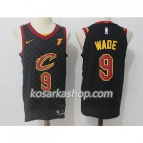 Dres Cleveland Cavaliers Dwyane Wade 9 Nike 2017-18 Crna Swingman